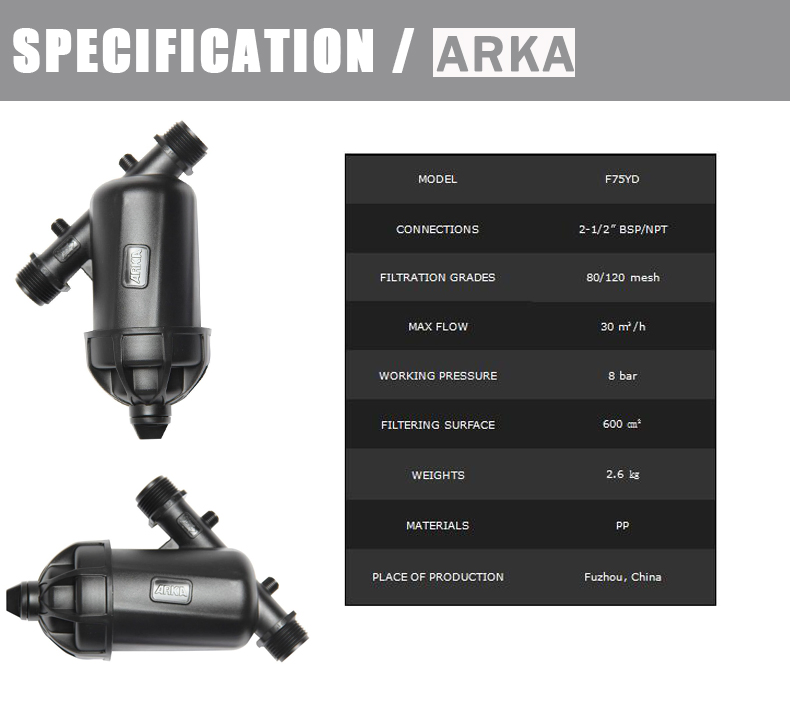 Фильтр Y-типа 2.5'' для систем орошения