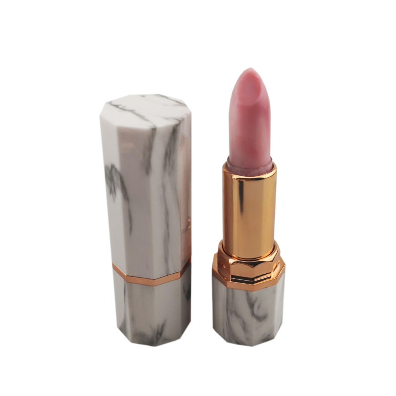 OEM Nine Sides Marbling Render Texture Lip Balm Custom Moisturizing Lipstick Makeup