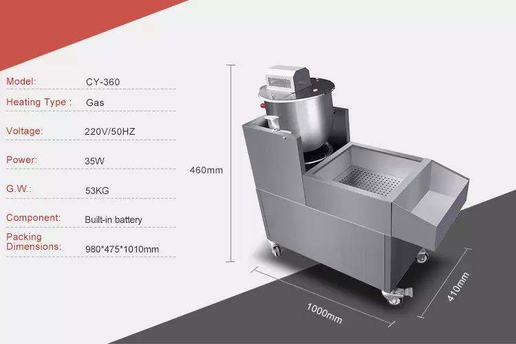 Chuangyu Automatic Gas Home Caramel Automatic Mini Popcorn