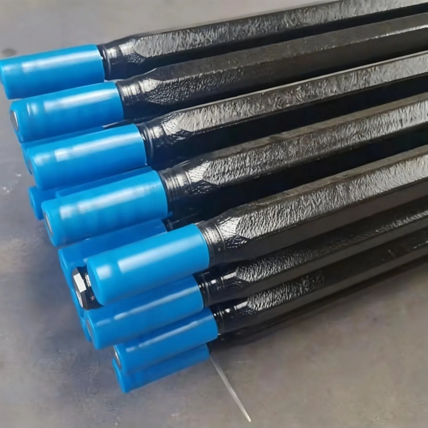 Drill Rods with Identification Markings and Traceability Codes Allow for Proper Maintenance Scheduling and Usage Monitoring
