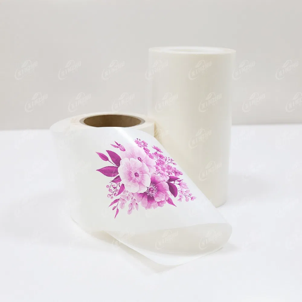 Factory Customized Pink Transparent Sticker Thermal PP Self-Adhesive Label Material