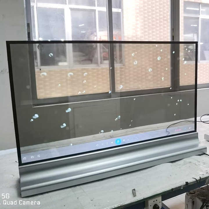 55-дюймовый OLED экран 4K, напольный прозрачный дисплей