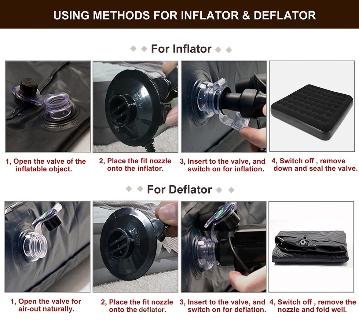 Berserk Inflatable Cushion Boat Swimming Ring Portable Inflator Deflator Pump