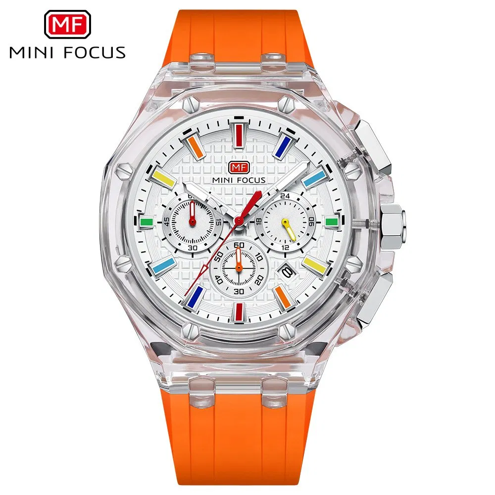 Silicone Strap Sports Watches Waterproof Relojes De Cuarzo