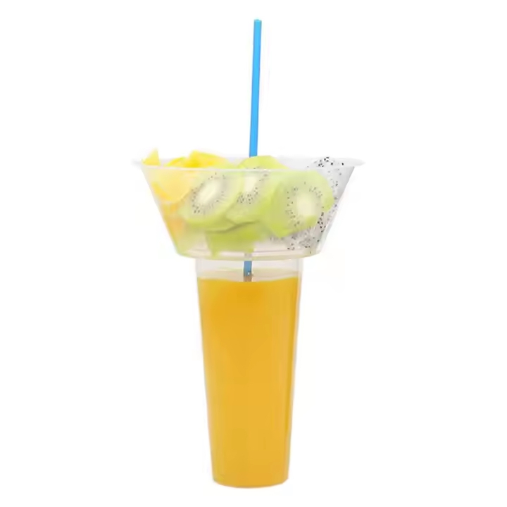 Стакан для напитков с держателем для закусок