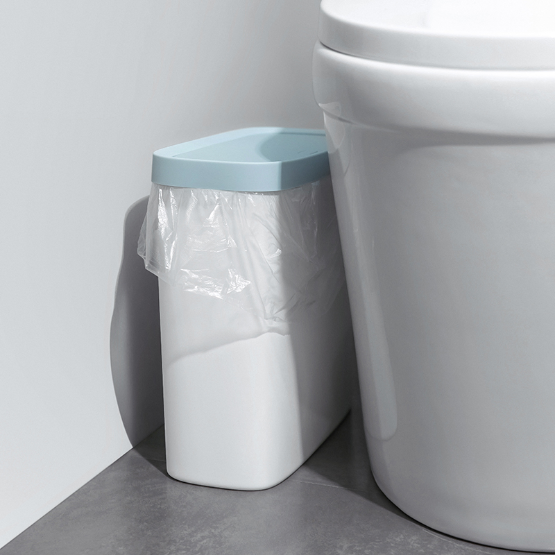 Spring Button Runway Minimalist Waste Bins Slim Trash Can