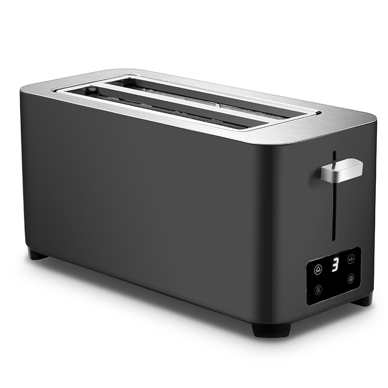 Tenfly Factory Customized Touchscreen 4-Slice Bread Maker, Home Use 2 Slot Stainless Steel Toaster