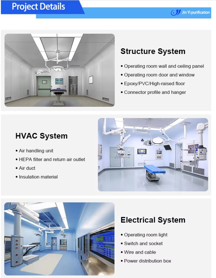 Customized Operation Room Modular Clean Room / Laboratory Dust Free Cleanroom