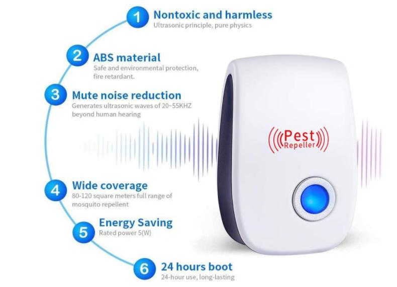 Electronic Ultrasonic Rat Mouse Repellent Sonic Anti Mosquito Insect Pest Killer Repeller