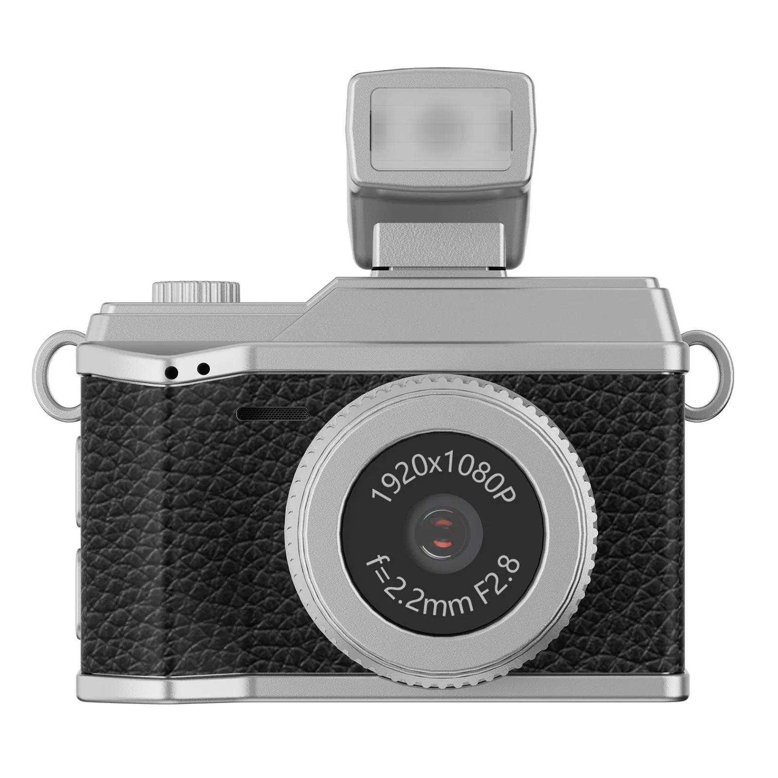 S151 0.96 Inch IPS Color Screen Mini Camera Fill Light Pendant Necklace Design Lightweight Camera with 64G Memory Card and LED