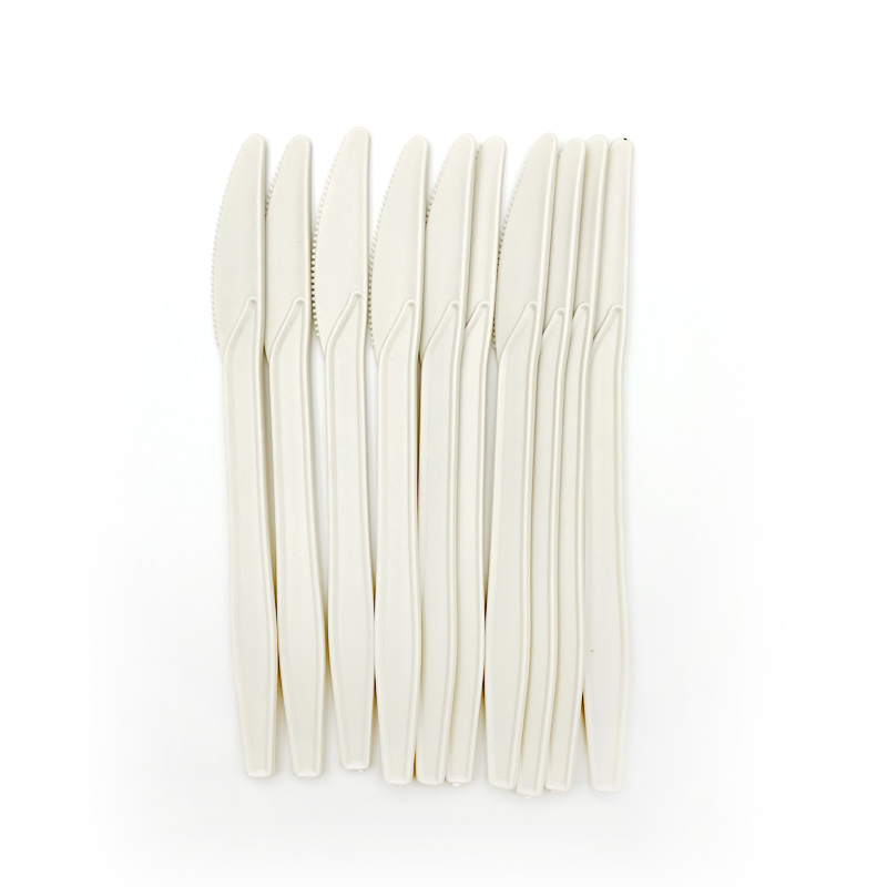 Disposable Cornstarch Plastic Knife and Fork Cutlery Set Biodegradable Cutlery Manufacturers