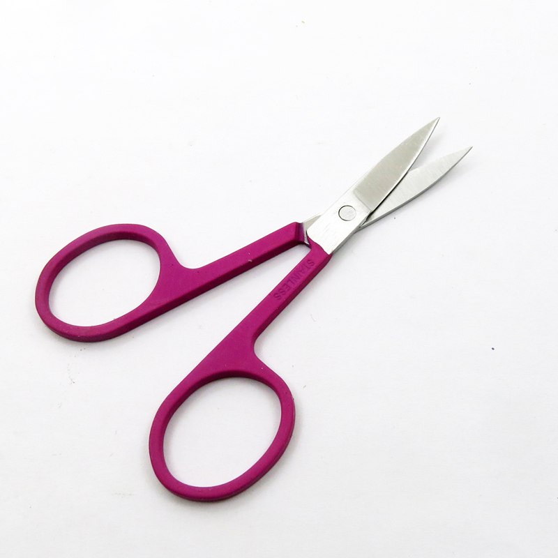 Ножницы для бровей и ресниц с электронным покрытием