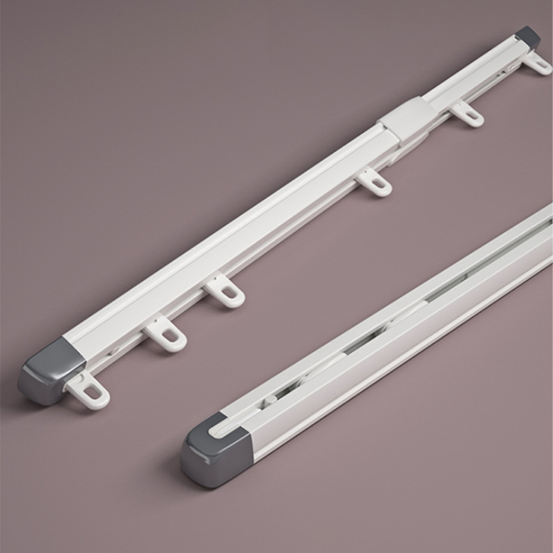 Factory Home Decorative Ceiling Window Manual Aluminum Extendable Curtain Rail Track