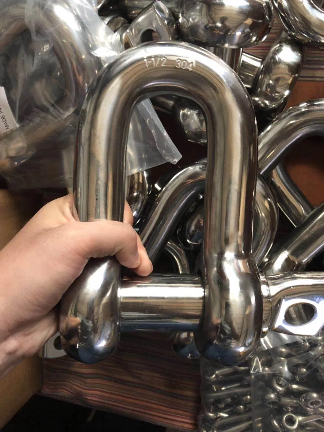 Lifting Hardware Fastener SS304/316 Dee Type Shackle