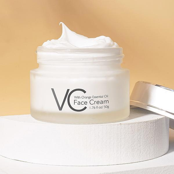 Wholesale Custom Logo Vc with Orange Essential Oil Face Whitening Moisturzing Anti-Aging Eye Cream Facial Serum Skincare Set