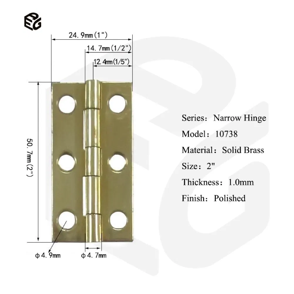 Heavy Duty 1.5mm Stainless Steel Industrial Hinge for Door Window Cabinet Hardware