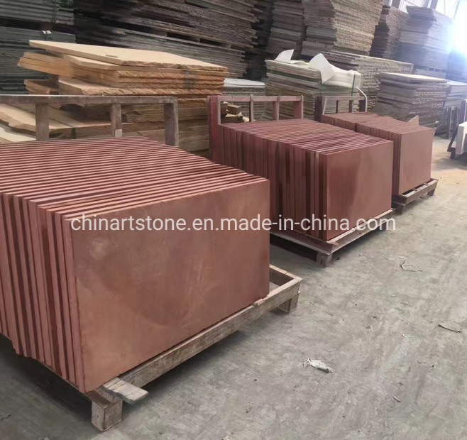 Nature Stone Red Yellow Beige and Colors Limestone Tile