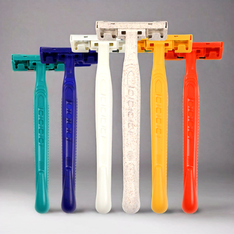 Premium Stainless Steel Twin-Layer Blade Shaving Razor for Men