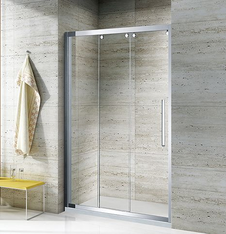 Minimalism Black Quadrant Conner Shower Enclosure Sliding Shower Cabin