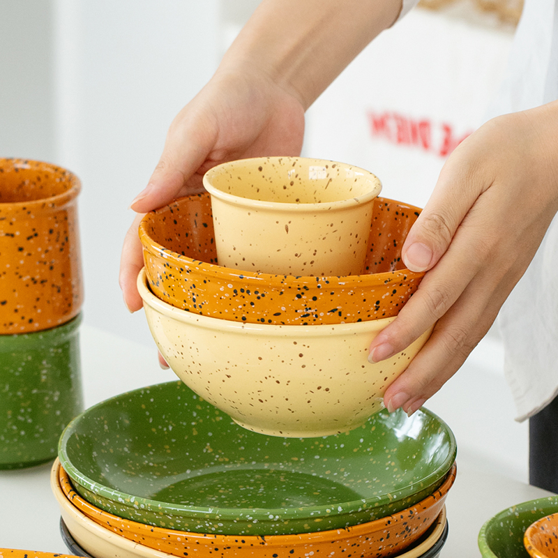 Ceramic Salad Bowl Popular Colors Durable Dinnerware Rice Small Ceramic Bowl