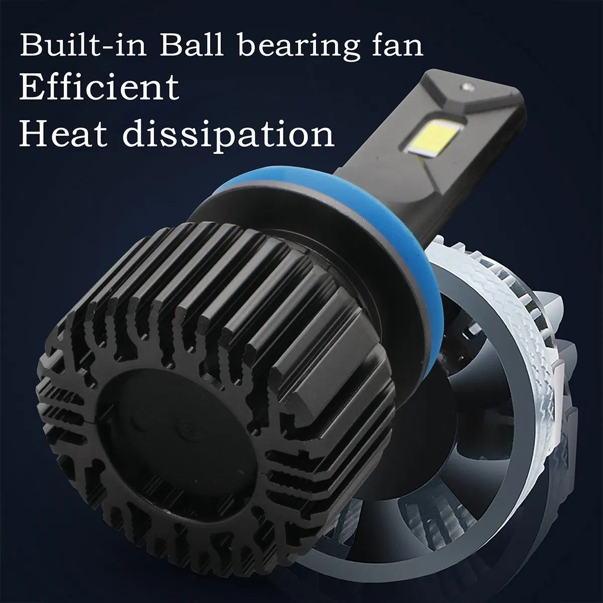 Светодиодная лампа H4 100W 6500K для фар