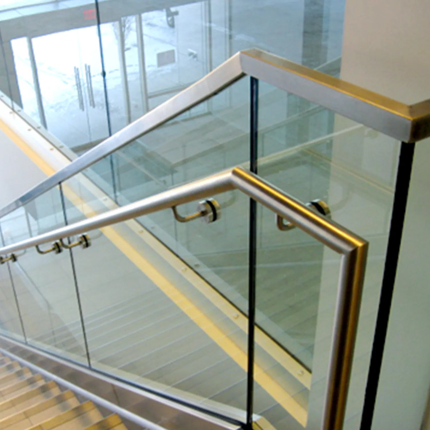Factory Stainless Steel Frameless Spigot Staircase Balcony Handrail Balustrade with CE