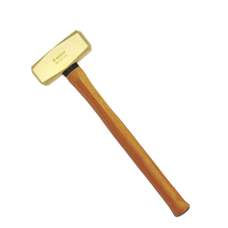 Wedo Professional High Quality Brass Hammer Sledge (German Type) Wooden Handle