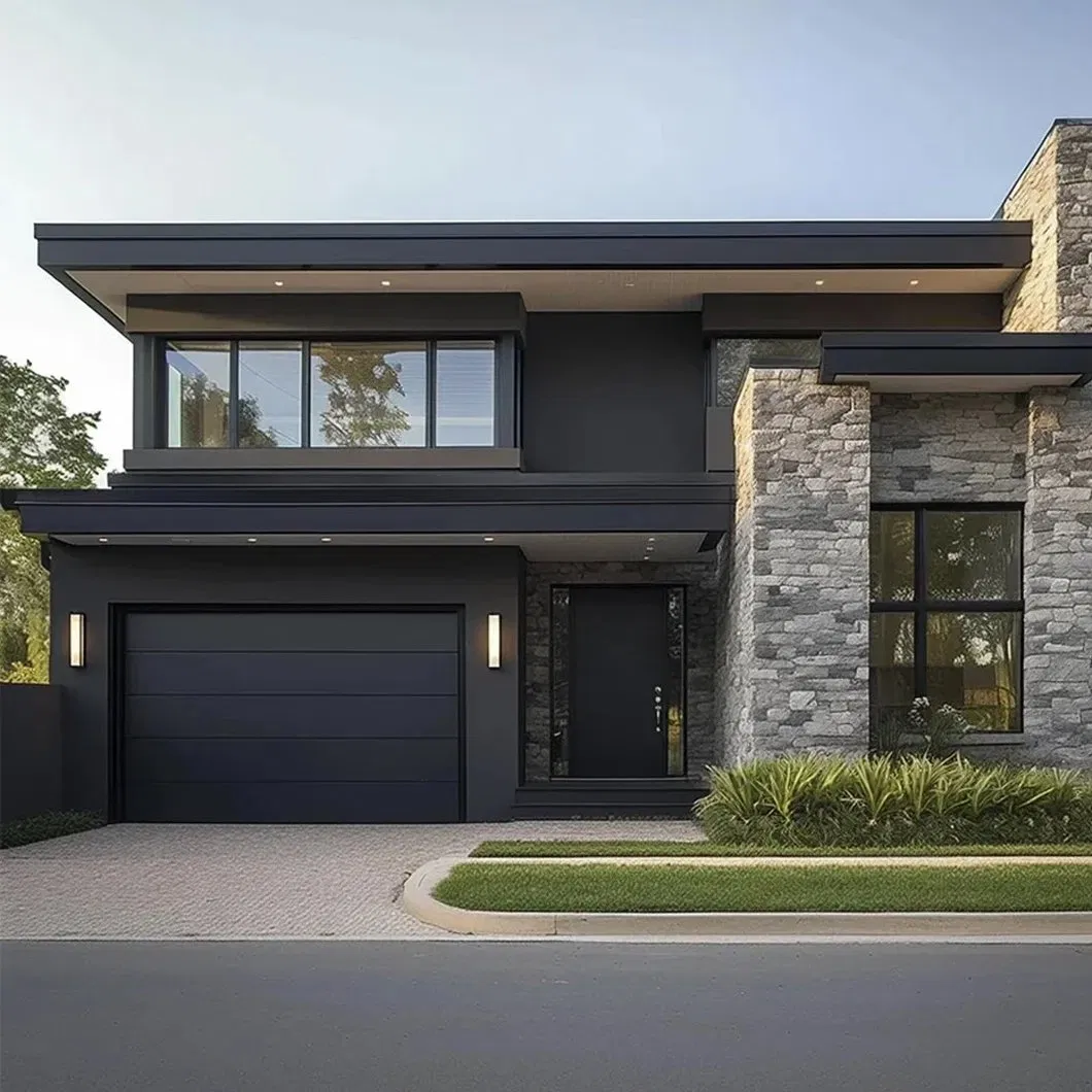 High Speed Operation Insulated Aluminum Automatic Sectional Garage Door for Busy Family Homes and Villas