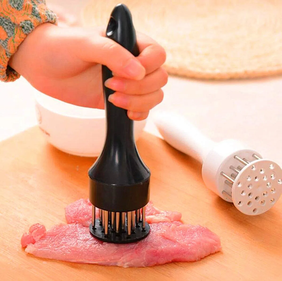 Meat Tenderizer Meat Hammer Stainless Steel Prongs Kitchen Utensils Wbb10524