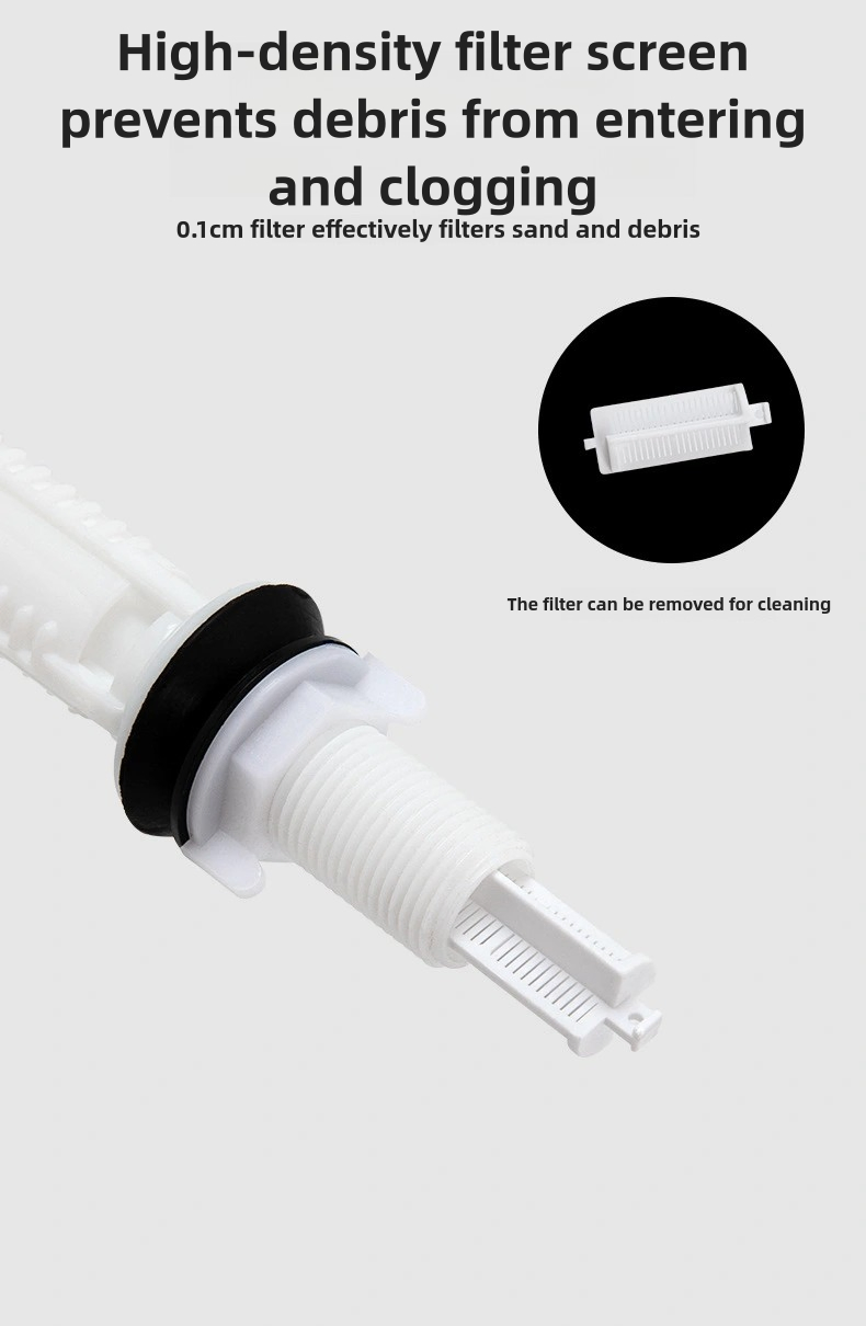 High Quality One Piece Toilet Fill Tank Valve Flush Fittings Bathroom Accessories