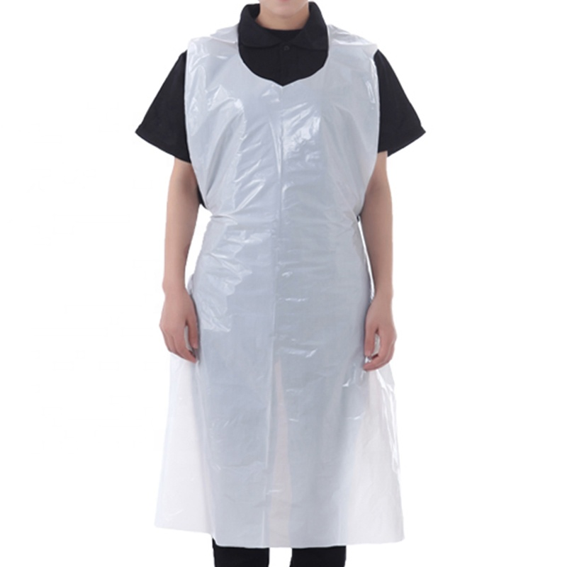 Disposable PE Waterproof Tear-Resistant Food Kitchen Plastic PE Apron