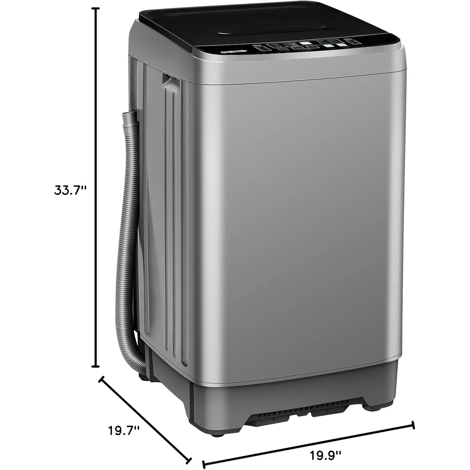 Hot-Selling 9kg Big Capacity Fully Automatic Top Loading Clothes Home Washing Machine Glass Lid