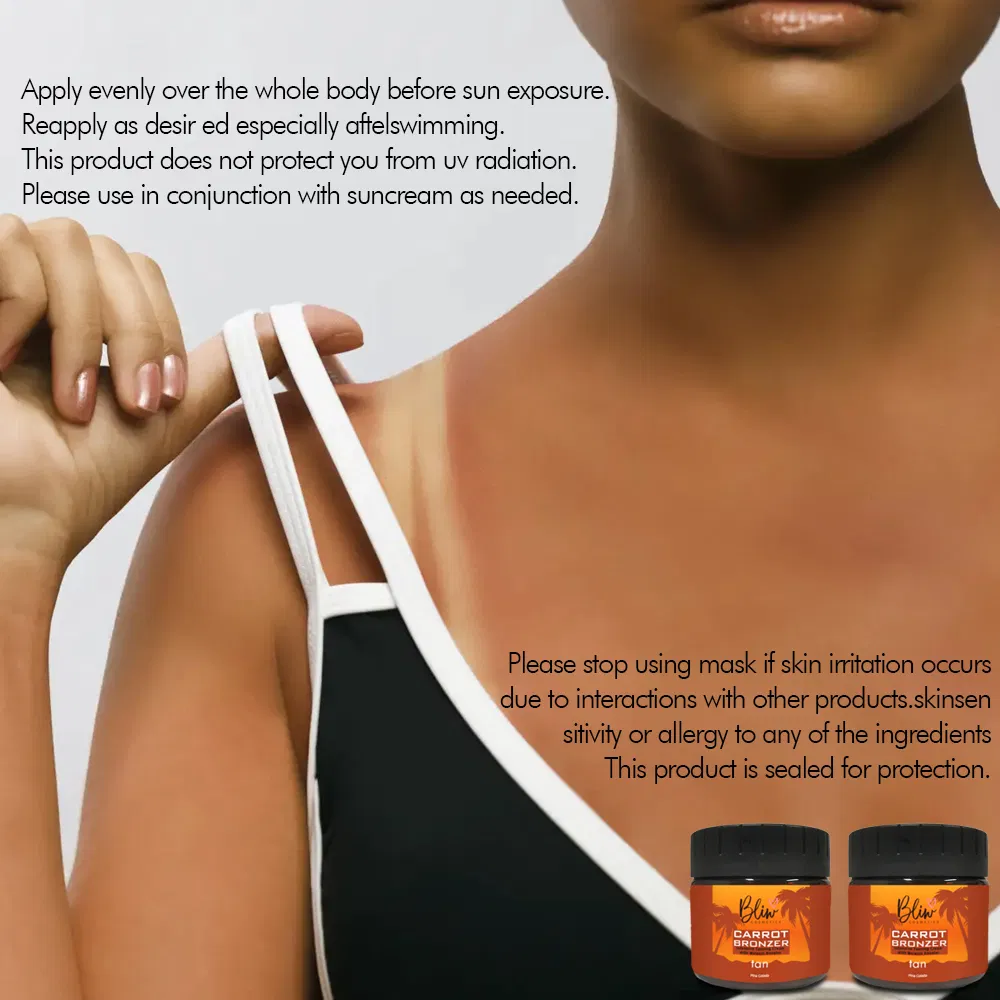 Beauty Cosmetics Skin Care Carrot Bronzer Intensive Tanning Cream Tanning Gel