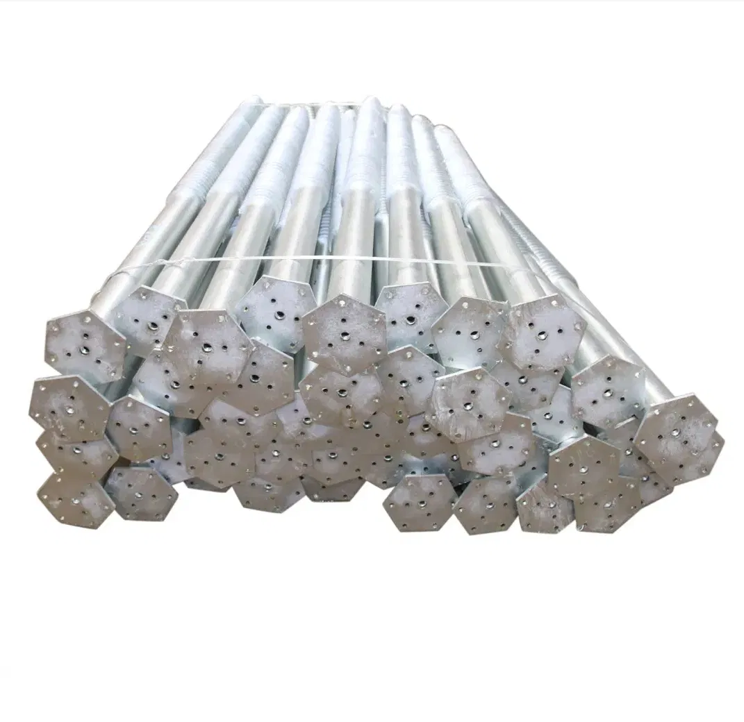 Carbon Steel Q235 Solar Mounting System Foundation Galvanized Anchor Pile Ground Screw