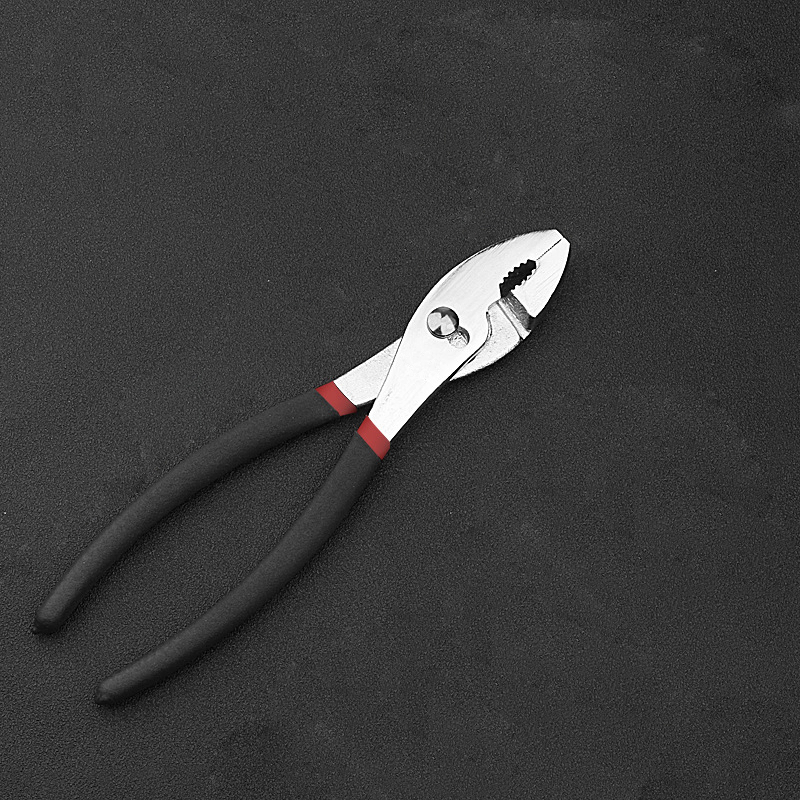 Hautine High Quality Combination Pliers with Dipping Handle, Slip Joint, Chromed