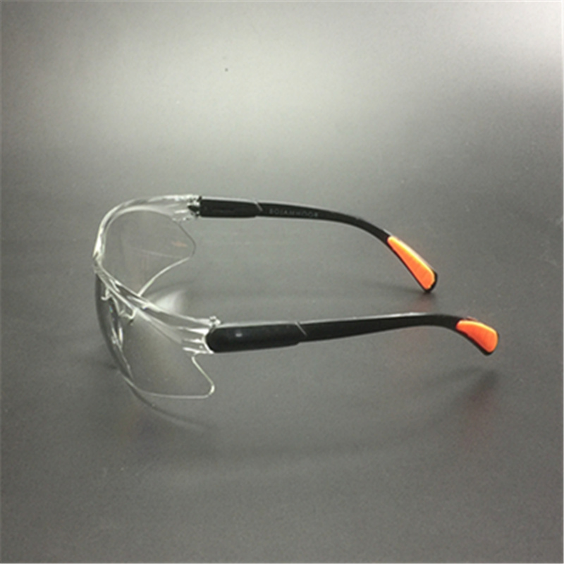 Adjustable Legs Clear PC Lens Safety Glasses (SG111)