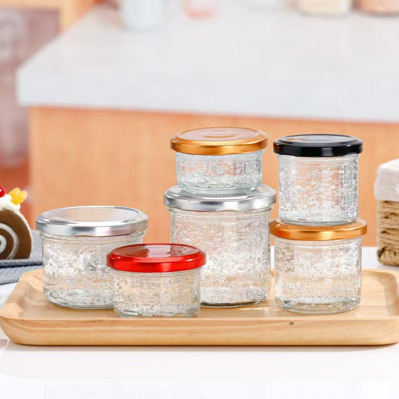 70ml 100ml 200ml 250ml 380ml Glass Jam Jar with Safe Tinplate Lid