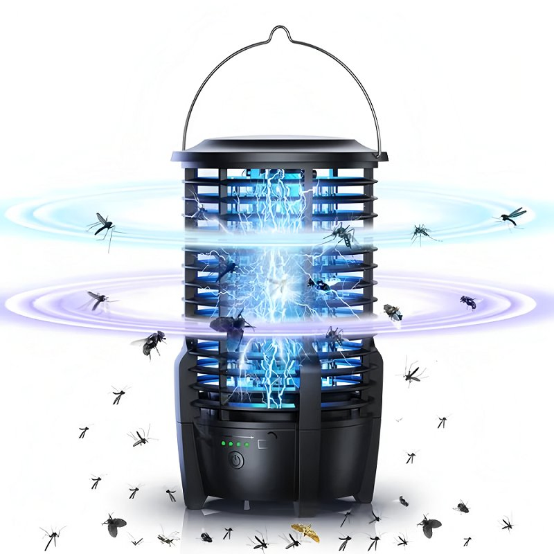 UV Anti-Mosquito Bug Zapper USB-Powered Electric Camping Light Smart Electronic Pest Repellent