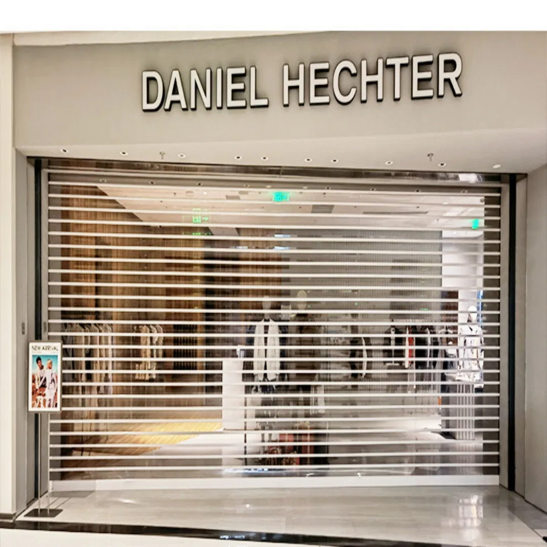 PVC Perspective Rolling Shutter Door for Your Shops Manual or Automatic Control