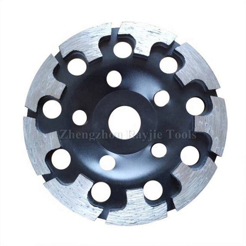 5''/125mm T Segment Diamond Grinding Disc Cup Wheel for Stone Granite Marble Concrete
