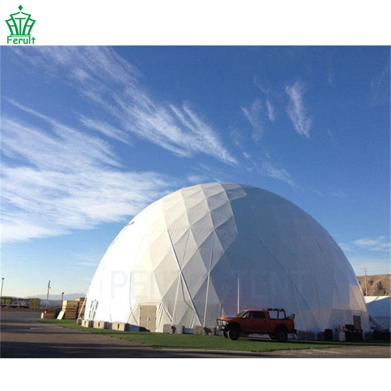 Transparent Geodesic Steel PVC Luxury Clamping Dome House Trade Show Tent Used for Outside Events