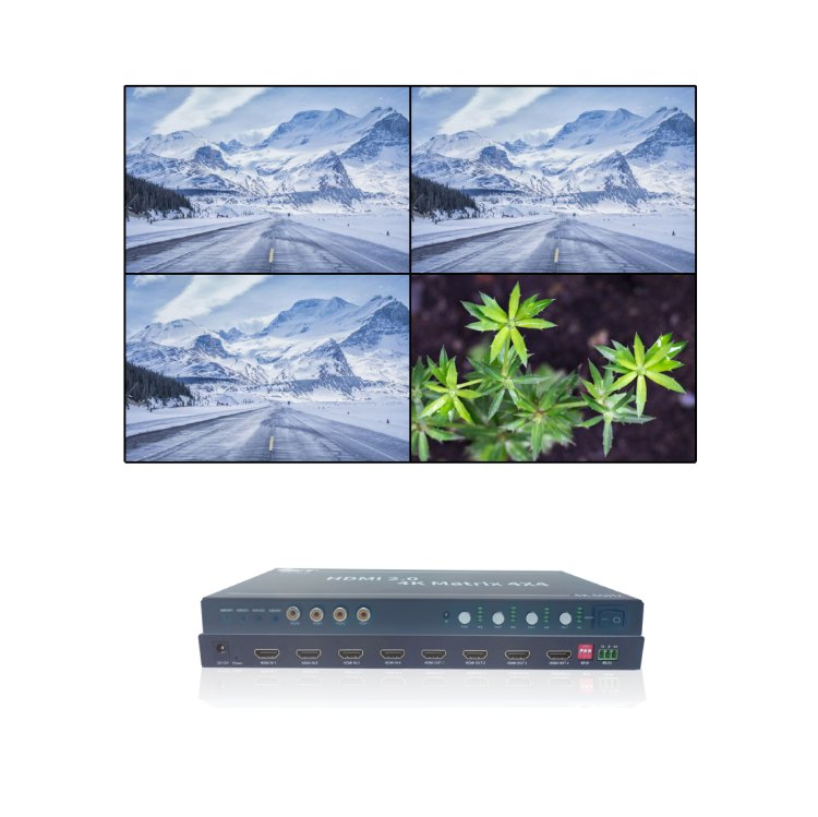 Bitvisus Hdcp2.2 Uncompressed 4 Channels Video Mixer Switcher