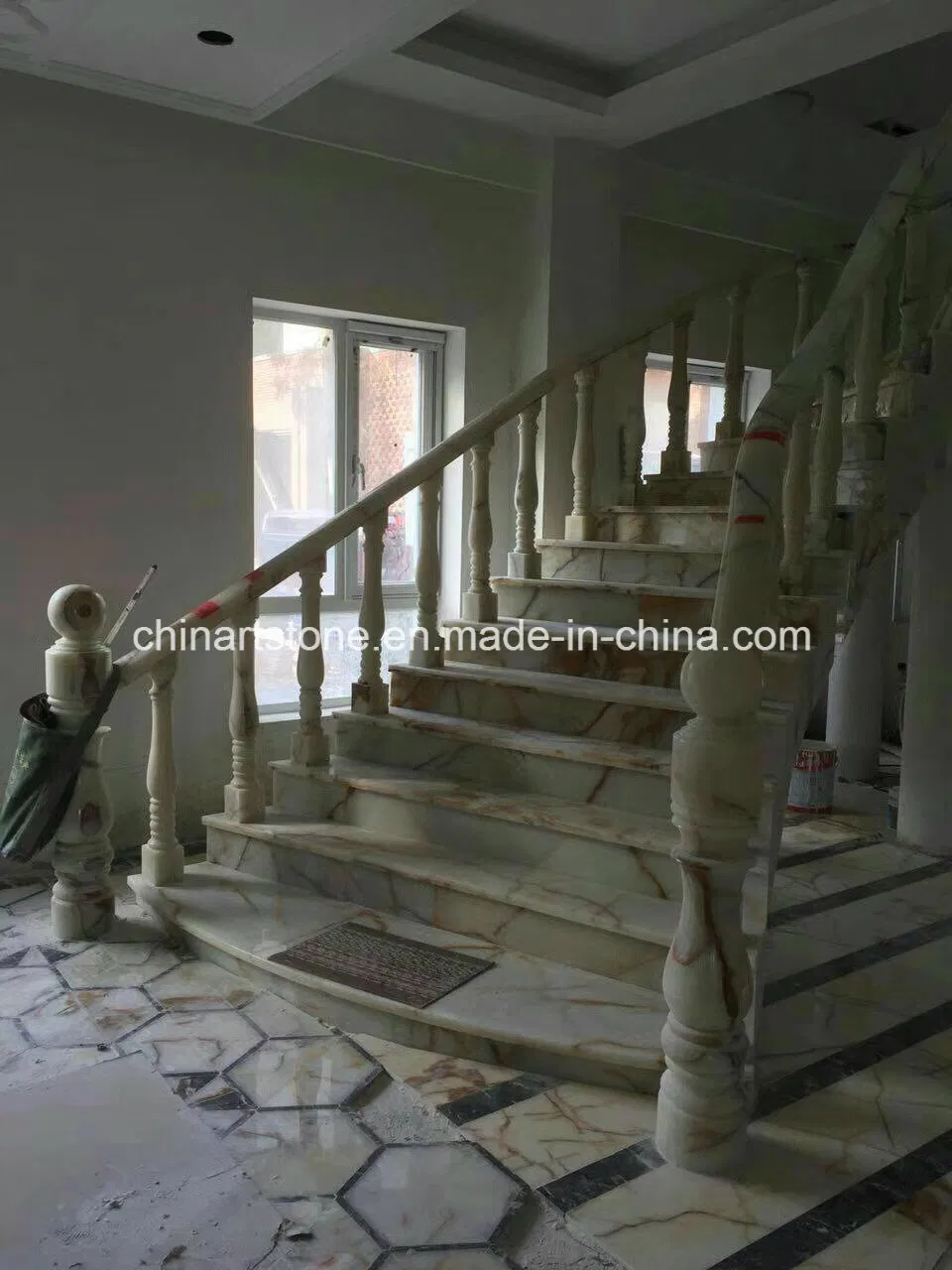 Chinese White Onxy Handrail for Step