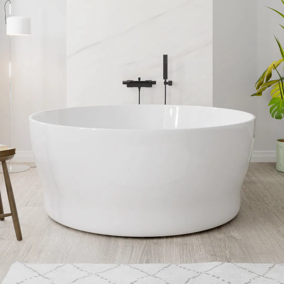 Акриловая круглая ванна для замачивания Modern Smooth