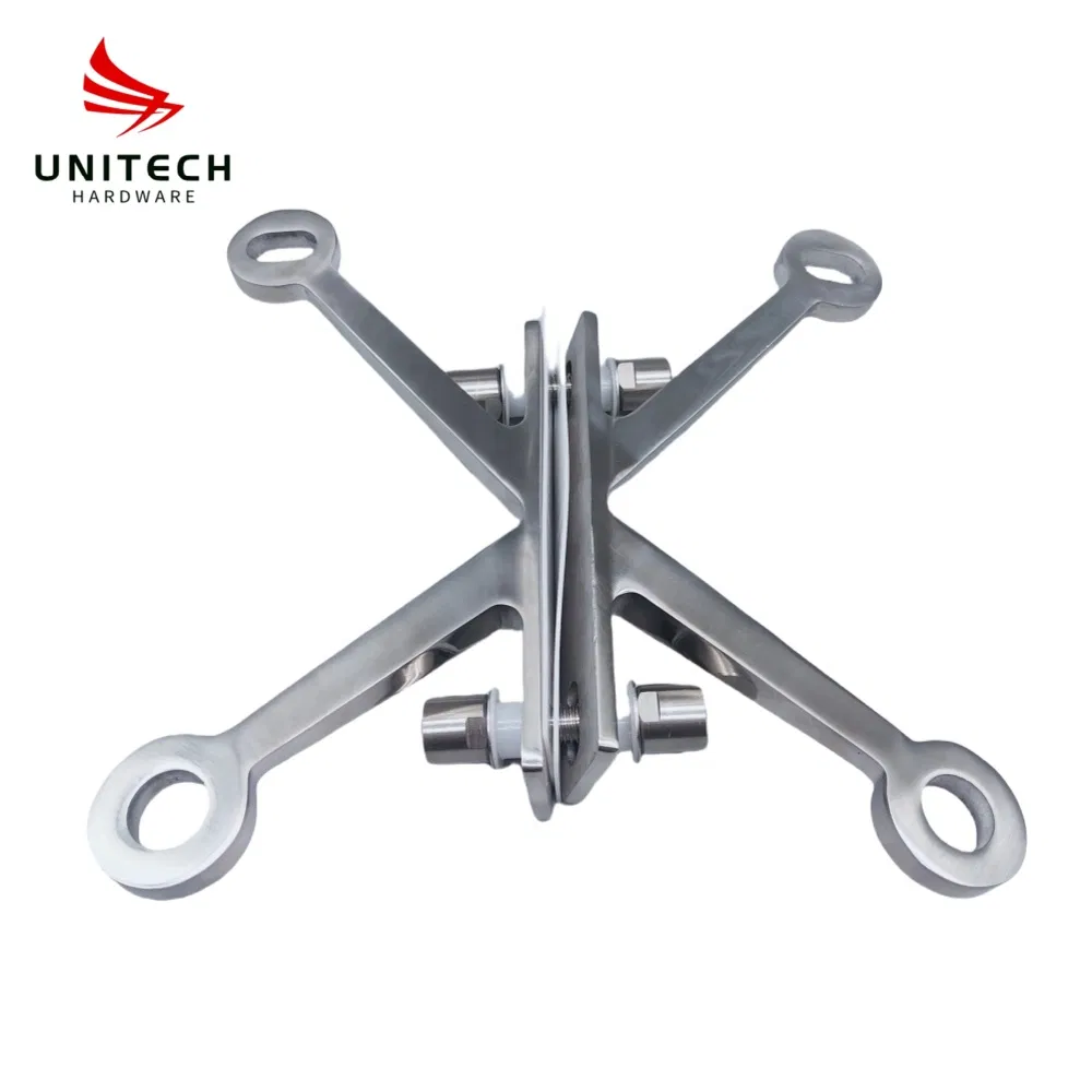 Stainless Steel 316 K Claws Glass Wall Fitting Conenctor Glass Spider Clamp