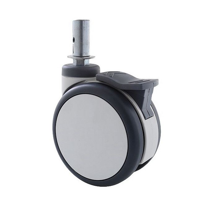 T Series All Brake Twin Wheel Caster for Medicine Cabinet, Nursing Car, Therapeutic Apparatus and Equipment, Analytical Instruments and Analysis Monitor