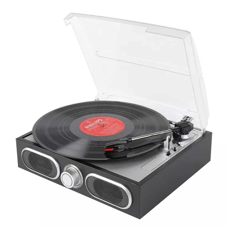 Портативный проигрыватель винила на 3 скорости (33/45/78 об/мин)