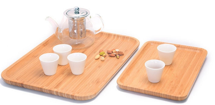 Natural Bamboo Dishes Plates Bamboo Tray