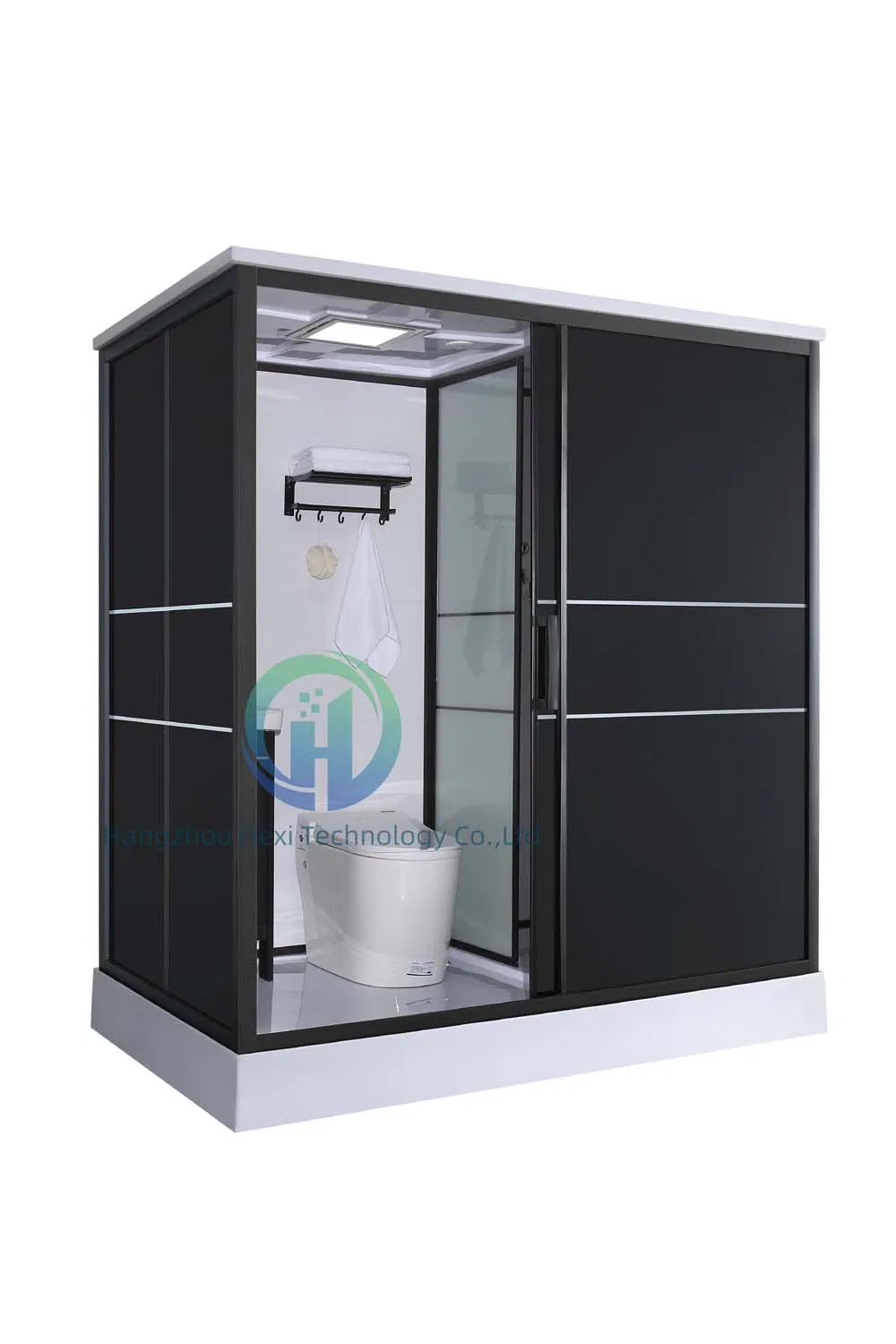 Modern One Bedroom Portable Shower Unit and Prefab with Glass Door