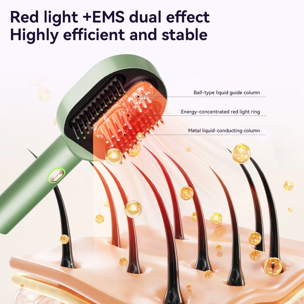 Электрическая расческа-массажер для роста волос с красным светом